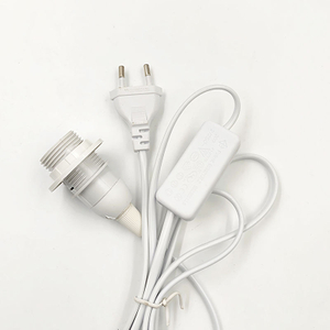 Cavo di alimentazione da 1,8 m Cavo E14 Basi per lampade Spina europea 303 Cavo interruttore per lampadina a sospensione LED E14 Lampada a sospensione Supporto per presa di sale