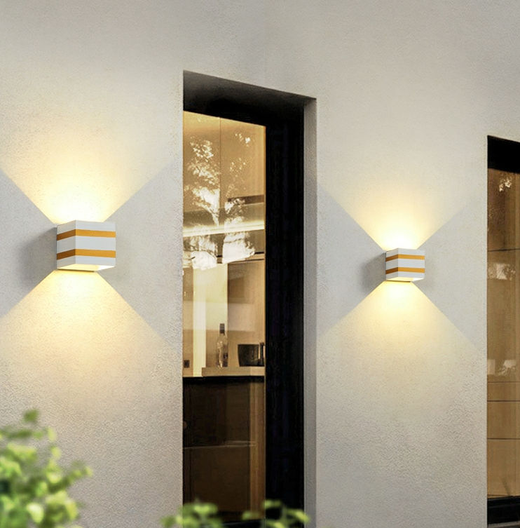 Lampade da esterno 10W Applique a Led Ip65 Nero Decorativo Portico Giardino Casa Lampadine Impermeabili Moderna Cottura in Alluminio