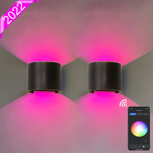 9/12W Tuya APP Nuovo Semicerchio Impermeabile Wandlampe Led Applique Da Parete Illuminazione Esterna Impermeabile IP65 Angolo di Illuminazione Regolabile