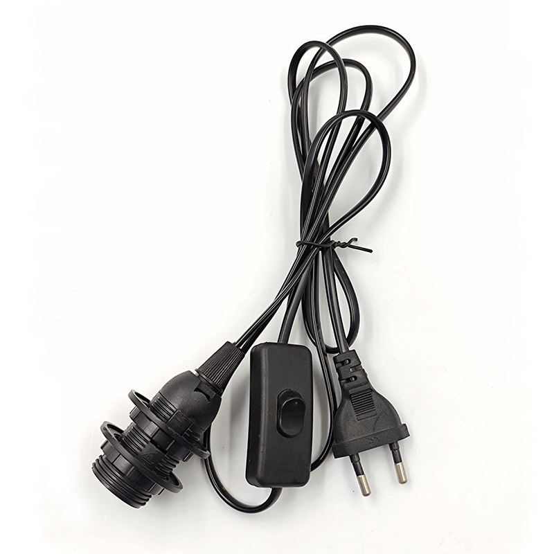 1.8m E14 Dimmer Base portalampada Cavo di alimentazione Cavo elettrico Interruttore dimmer Cavo per lampada di sale himalayano Spina UE 303 2 pezzi