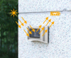 Lampada solare 6LED IP65 Lampada da esterno impermeabile Lampada da parete per cortile per la decorazione della villa da giardino