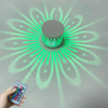 Lampada da parete a LED montata Lampada effetto RGB Girasole Proiezione Raggi AC85-265V Lampada da parete per corridoio con telecomando 1W / 3W