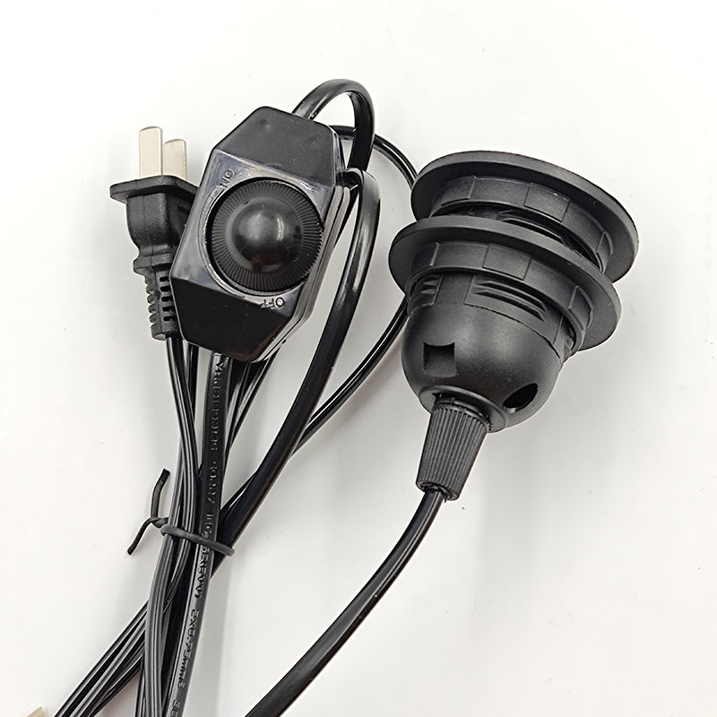 110V 220V 301 Interruttore dimmer Interruttore dimmerabile E26 doppio anello Spina filo elettrico Interruttore e filo per luce LED