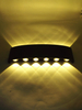 2W 4W 6W 8W 10W 12W Oval Up And Dowm Outdoor Lampada da parete impermeabile Montata impermeabile IP65 Lampada da parete per esterni Portico Lampada da giardino