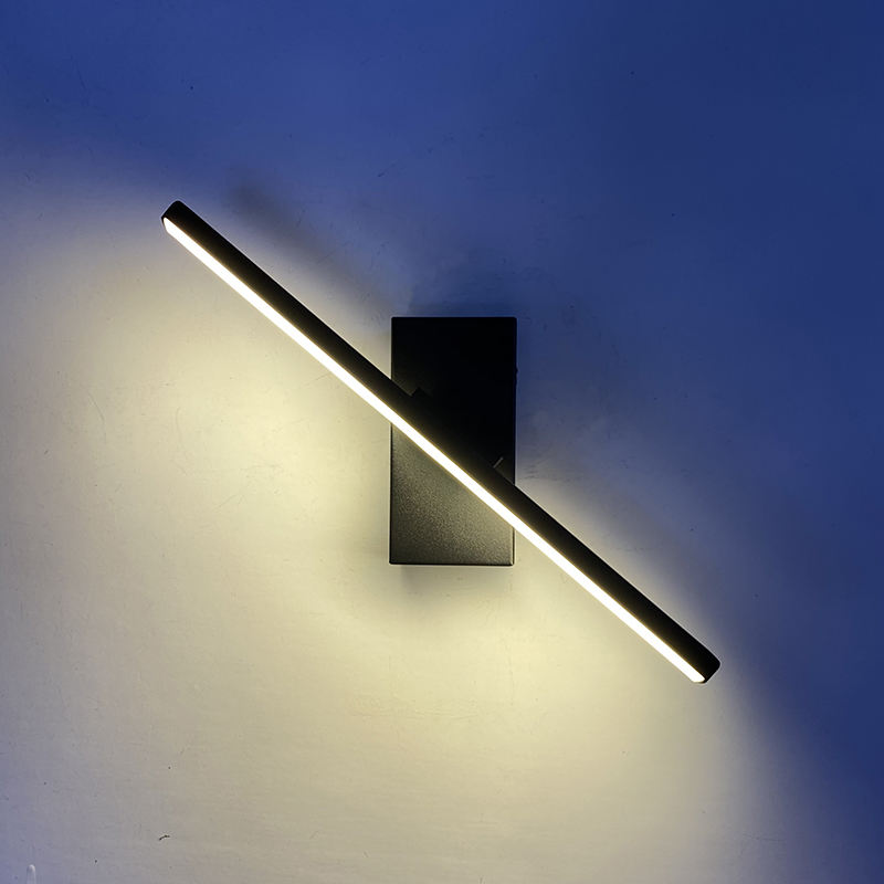 Lampade da parete moderne a LED 330 Comodino camera da letto girevole 12W AC96V-260V Applique da parete Lampada nera Corridoio decorazione interna Illuminazione