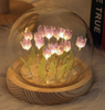 Fatti a mano Tulip Night Light Film termorestringente Materiale fai da te Fiore artificiale Tulip Night Light Decorazioni per la casa Regalo per Gitlfriend