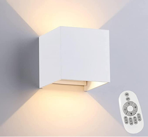 Applique da parete a Led quadrate Corridoio corridoio esterno Lampada dimmerabile multicolore Up Down con sensore di movimento per parete KTV Bar Camera da letto