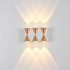 Lampada da parete a LED da 6W Lampada da esterno impermeabile IP65 Lampada da parete per interni bianca nera dorata Lampada da parete su e giù Lampada a LED moderna