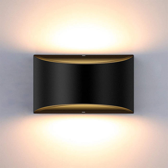 Nuova lampada da parete a LED per interni da 10 W su e giù in alluminio Decorare applique da parete Applique da parete a LED per camera da letto Illuminazione impermeabile