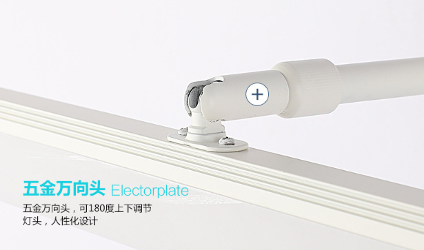 Luci a LED Fari a specchio in alluminio Lampada da parete per interni a tre temperature di colore orientabili da 9 W orientabili