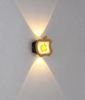 Lampada da parete impermeabile per esterni da 6W Lampada decorativa a forma di mela Lampada da parete a luce notturna a LED Lampada da parete moderna su e giù per giardino