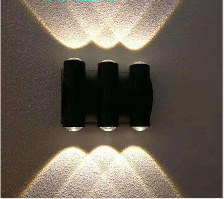 220v 110v Lampada da parete per esterni Giardino su e giù Applique da parete Impermeabile IP65 Decorazione domestica Illuminazione Portico Lampada per casa