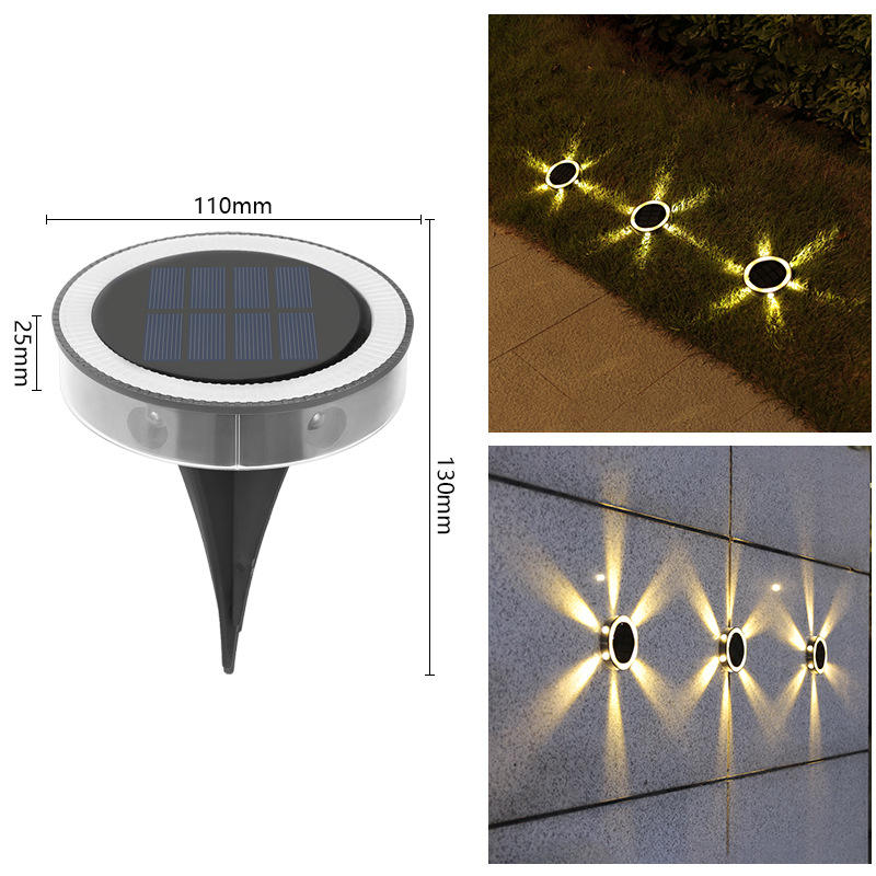 Sensore di movimento moderno Sicurezza Energia Emergenza Impermeabile Giardino Lampada solare domestica Lampada da parete a luce solare per esterni alimentata a energia solare