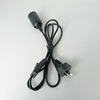 1.8M EU Dimmer Cavo di alimentazione Cavo E27 Basi lampada Spina rotonda con filo interruttore per lampadario E14 Portalampada Lampada 220V 110V
