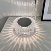 Lampada da tavolo in cristallo rosa spagnolo Lampade da scrivania per camera da letto lampade a led per comodino Ricarica USB Comodino Luce notturna romantica Atmosfera petalo 