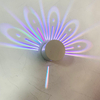Creative Peacock Projection Lamp Remote Touch RGB Colorful Led Background Night Light Animal Wall Light Home Deco per camera da letto