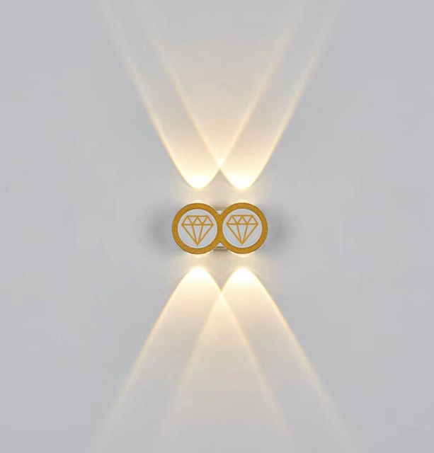 Oro semplice stile moderno Aplique Led Pared Wandlampe Lampada impermeabile Apparecchio Illuminazione luminosa Sconce Decorazione per interni