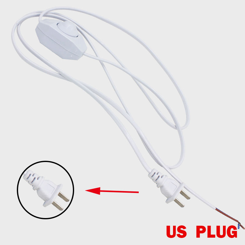 Vendita calda 301 Interruttore a pulsante dimmerabile Cavo spina europea 301 interruttore dimmer Spina americana Cavo AC110-220V 1,8 m