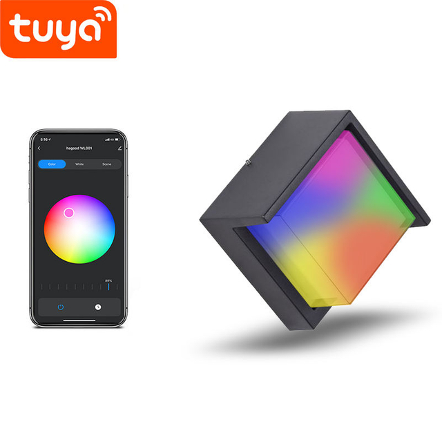Dimmerabile applique da parete per interni app a led telecomando applique da parete per camera da letto moderna illuminazione Decor 5W lampada da parete in acrilico per soggiorno