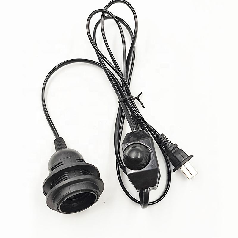110V 220V 301 Interruttore dimmer Interruttore dimmerabile E26 E27 Spina filo elettrico Interruttore Filo 0,75 mm 0,5 mm 0,35 mm Portalampada E26