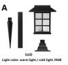 5LED lampada da cortile solare lampada da giardino lampada da giardino lampada solare da giardino traliccio per esterni decorazione della luce della stanza antica in stile americano 