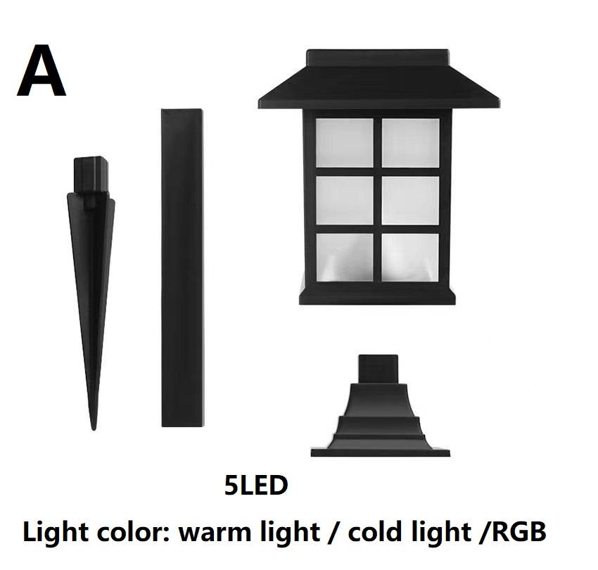 5LED lampada da cortile solare lampada da giardino lampada da giardino lampada solare da giardino traliccio per esterni decorazione della luce della stanza antica in stile americano 