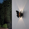 Lampada da parete per esterno a forma di farfalla 6w IP65 impermeabile per luce decorativa da giardino