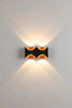Lampada da parete ad arco da 6W 12W Lampada da parete a LED impermeabile Lampada da giardino per uso domestico Luci decorative Prezzo di fabbrica Alloggiamento in bianco e nero
