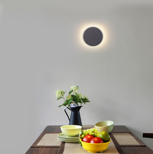Lampada da parete a eclissi solare Lampada a conchiglia rotonda e quadrata Applique da esterno Nordic Indoor Per corridoio Corridoio Wandlamp Lampade moderne Decora applique da parete per interni