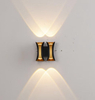 Nuova lampada da parete a LED nera impermeabile a striscia lunga per RGB Outdoor Balcone Portico in alluminio Applique da giardino Villa Applique da parete