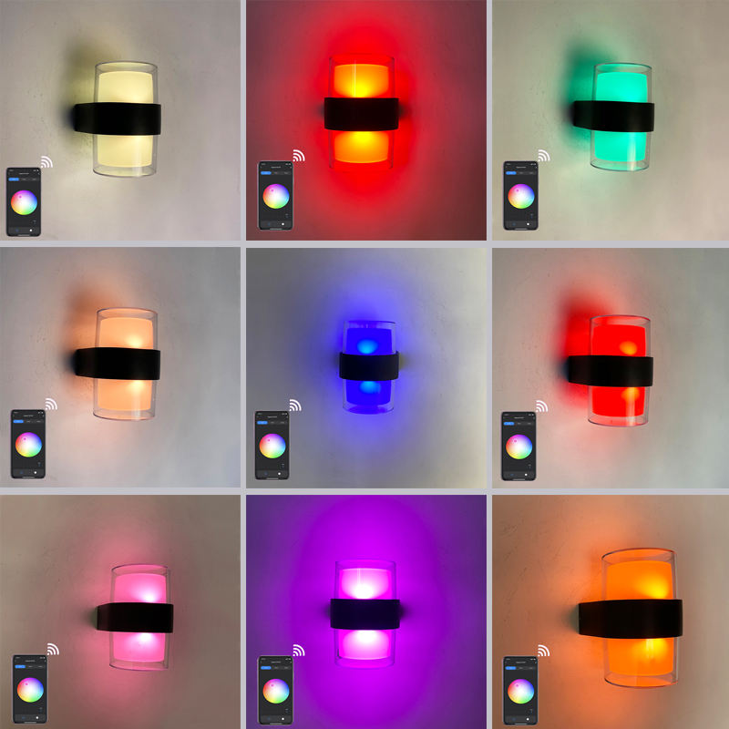 Tuya Smart Lampada da parete Night Light Sunset Projector Smart Light Controllo APP Luci a led Decorazione della stanza Applique da esterno