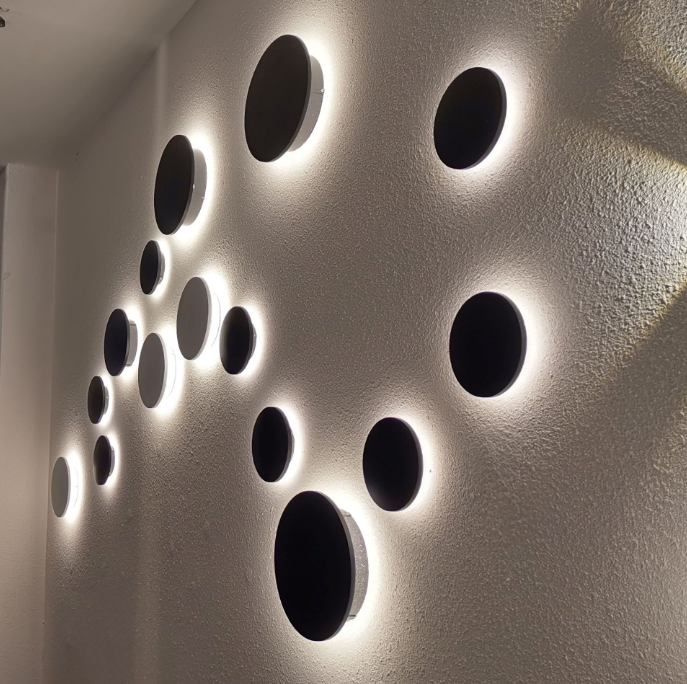 8W 12W 15W Moderna luce a LED LED Moon Lights Eclipse Lights Rotonda e luce notturna per interni di alta qualità per interni