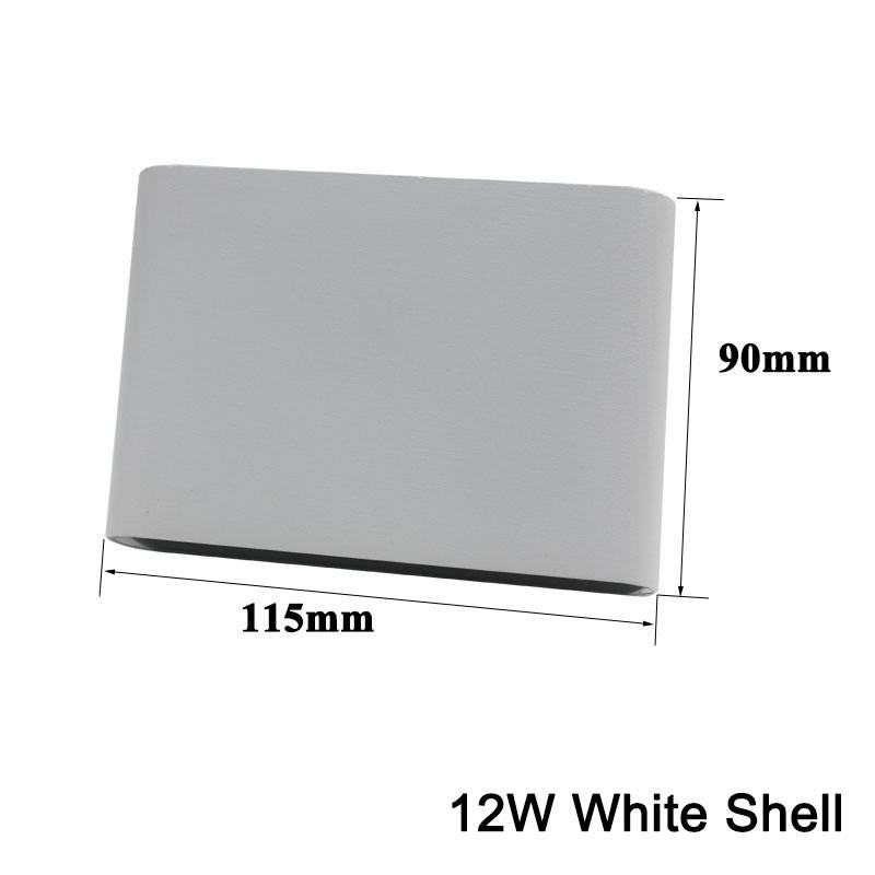 12W / 18W Alluminio AC85-265V Lampada da parete decorativa a LED ad alta potenza per interni Lampada da parete a LED su e giù per esterni Impermeabile IP65