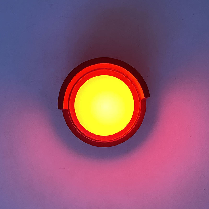 Applique da parete Art Déco in acrilico impermeabile con luce a LED per esterni Applique da parete Applique da parete a LED RGB con telecomando Wandlamp
