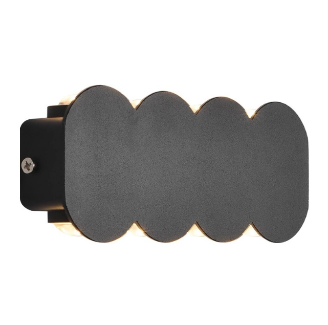 Lampada da parete moderna impermeabile esterna 4W LED IP65 alluminio su e giù applique da parete da giardino portico applique decorazione luce 110V 220V