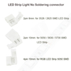 8mm2P/10mm 2P/10mm 4P Splitter Senza Saldatura Sinistra Rapida Senza Saldatura Connettore Angolo Adattatore 12 v 3528/5050 Striscia LED RGB