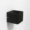 Lampada da parete a led cubo 3W in ceramica nera su e giù per decrotazione interna con prezzo di fabbrica Lampada da parete Illuminazione moderna