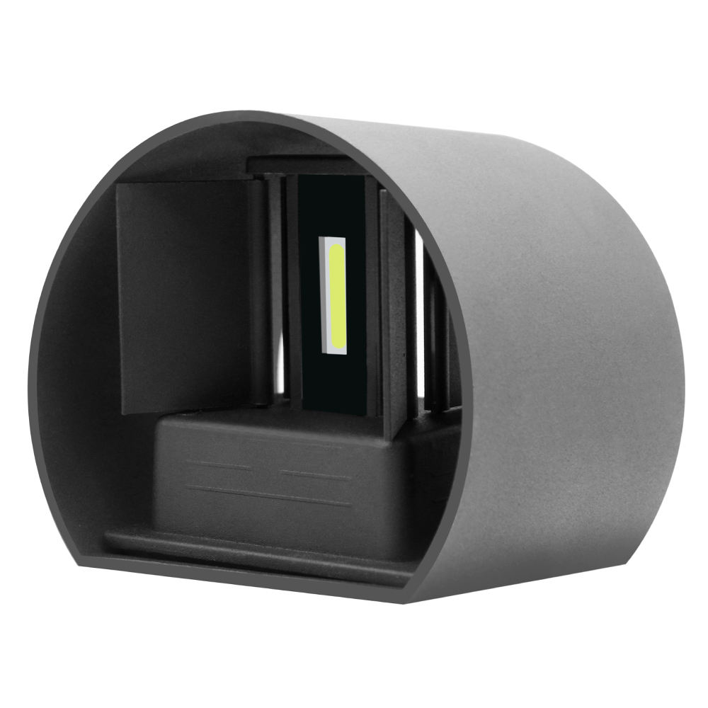 Hagood New Semicircle Lampada da parete impermeabile 6W 12W Applique da parete a LED Illuminazione per esterni Impermeabile IP65 Angolo di illuminazione regolabile Applique per esterni