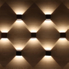 6W COB Sconce Modern Aluminum Hallway 3000K + Illuminazione LED Applique da parete Lampada per interni Luci di proiezione industriali per interni