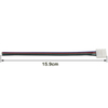 Connettore striscia LED 2 pin 8mm con connessione senza fili Non è necessario saldare / connettore per saldatura per striscia led 3528/5050