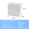 Impermeabile IP65 Decorazione applique da parete Lampada da parete a LED in alluminio da giardino Luci da esterno Lampada da parete a LED per bagno