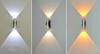 Lampada a led decorativa moderna Lampada da parete dritta corta e applique da parete per illuminazione interna da ristorante applique su e giù