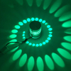 Lampada da parete con effetto luce da parete a LED con foro a spirale RGB con telecomando Lampada a bacchetta colorata per la decorazione della casa KTV della hall del bar per feste