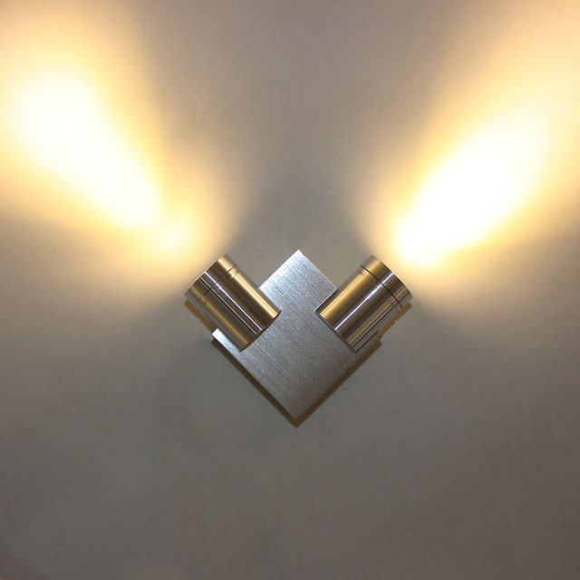 Lampada da parete a led da parete 2W 4W Lampada da scala ad angolo per la decorazione di interni