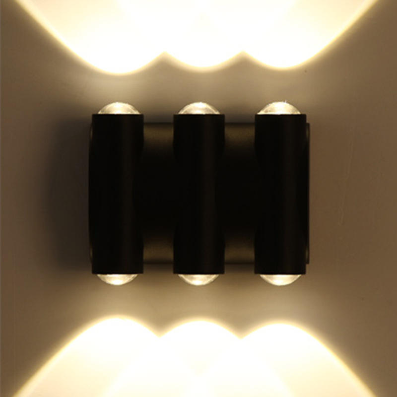 Lampada da parete moderna IP65 Illuminazione per esterni Lampada da parete a LED da 8W impermeabile per interni Soggiorno Corridoio Parco Paesaggio Luce da giardino