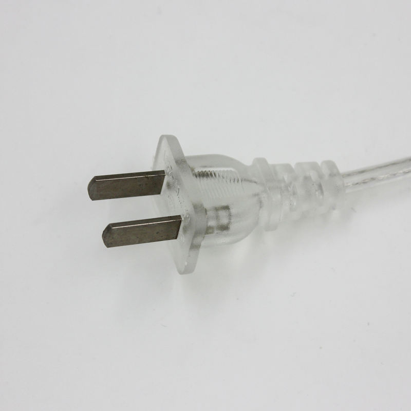 Cavo a 2 linee da 0,75 mm Cavo da 1,8 m On Off Cavo di alimentazione per lampada a LED con interruttore a pulsante Spina UE / USA Commutazione luce Prolunga cavo trasparente