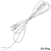 Cavo a 2 linee da 0,75 mm Cavo da 1,8 m On Off Cavo di alimentazione per lampada a LED con interruttore a pulsante Spina UE / USA Commutazione luce Prolunga cavo trasparente