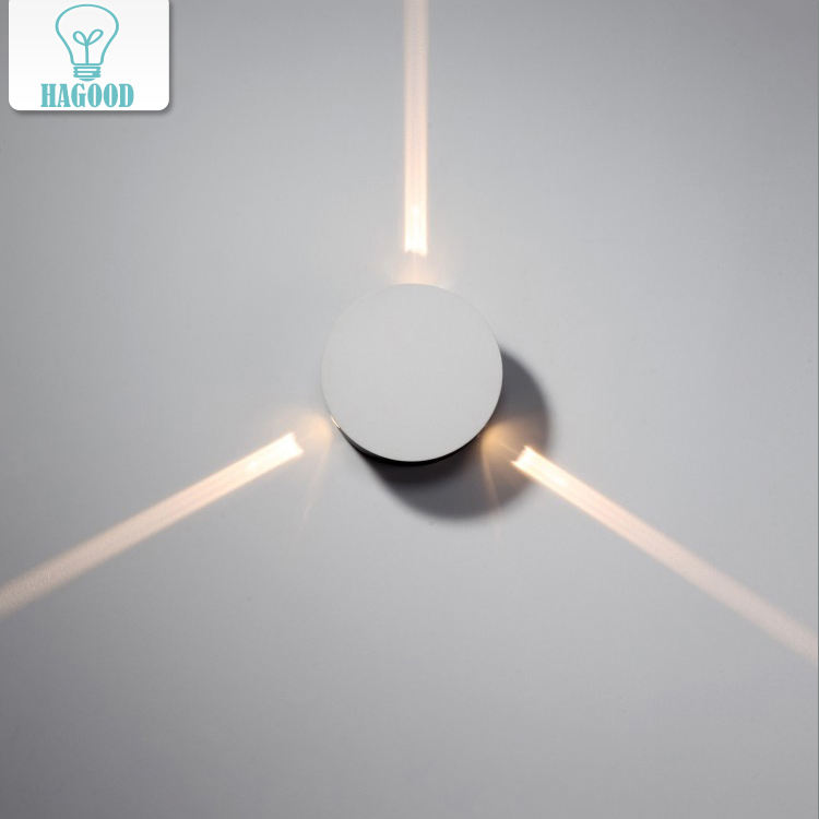 Nuova lampada da parete a led moderna e creativa a forma di croce rotonda a forma di stella per interni