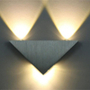 3W 9W Lampada da parete per interni a LED a parete moderna triangolare moderna in alluminio per la decorazione domestica
