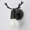Applique da parete a LED orientabili nordiche cartone animato colorato corna di cervo camera da letto applique da lettura a parete illuminazione per camera dei bambini E27